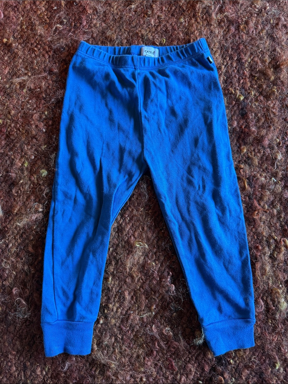 Oeuf Bright Blue Kids Thermal Leggings